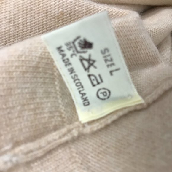Clements Ribiero 100% cashmere Scotland crew neck butterfly sweater L